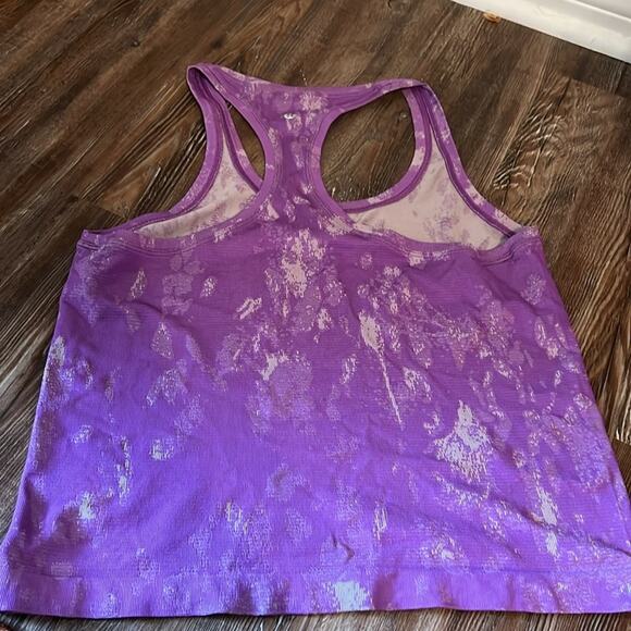 Lululemon swiftly tank race length moonlight magenta/ lavender size 10 - Picture 5 of 6